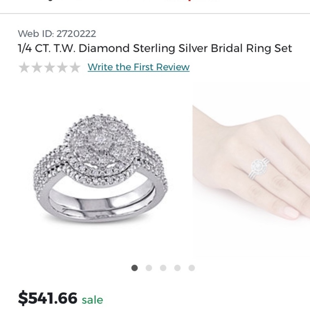 Gently Used Bridal Set. Size 4.5.